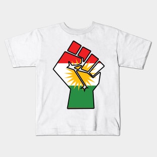 Kurdish Fist of Resistance Kids T-Shirt